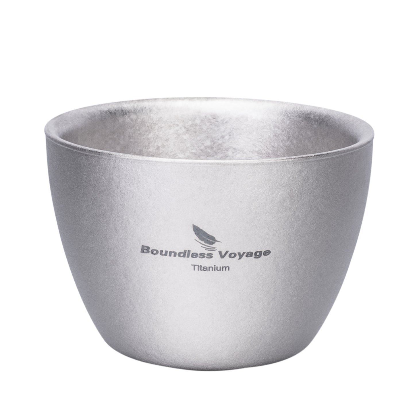Boundless Voyage 40ml Double-Wall Titanium Sake Cup – Ultralight Insulated Shot Mug, TA1 Titanium Mini Cup for Whiskey, Tea & Outdoor Camping