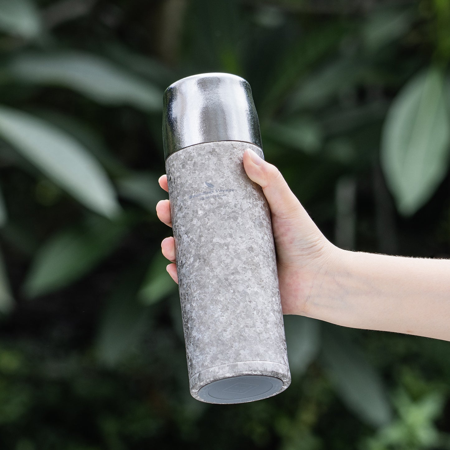 Boundless Voyage 500ml Titanium Insulated Water Bottle Reusable Double Walled Bottle Ultralight Leakproof Drinkware for Outdoor Camping Hiking