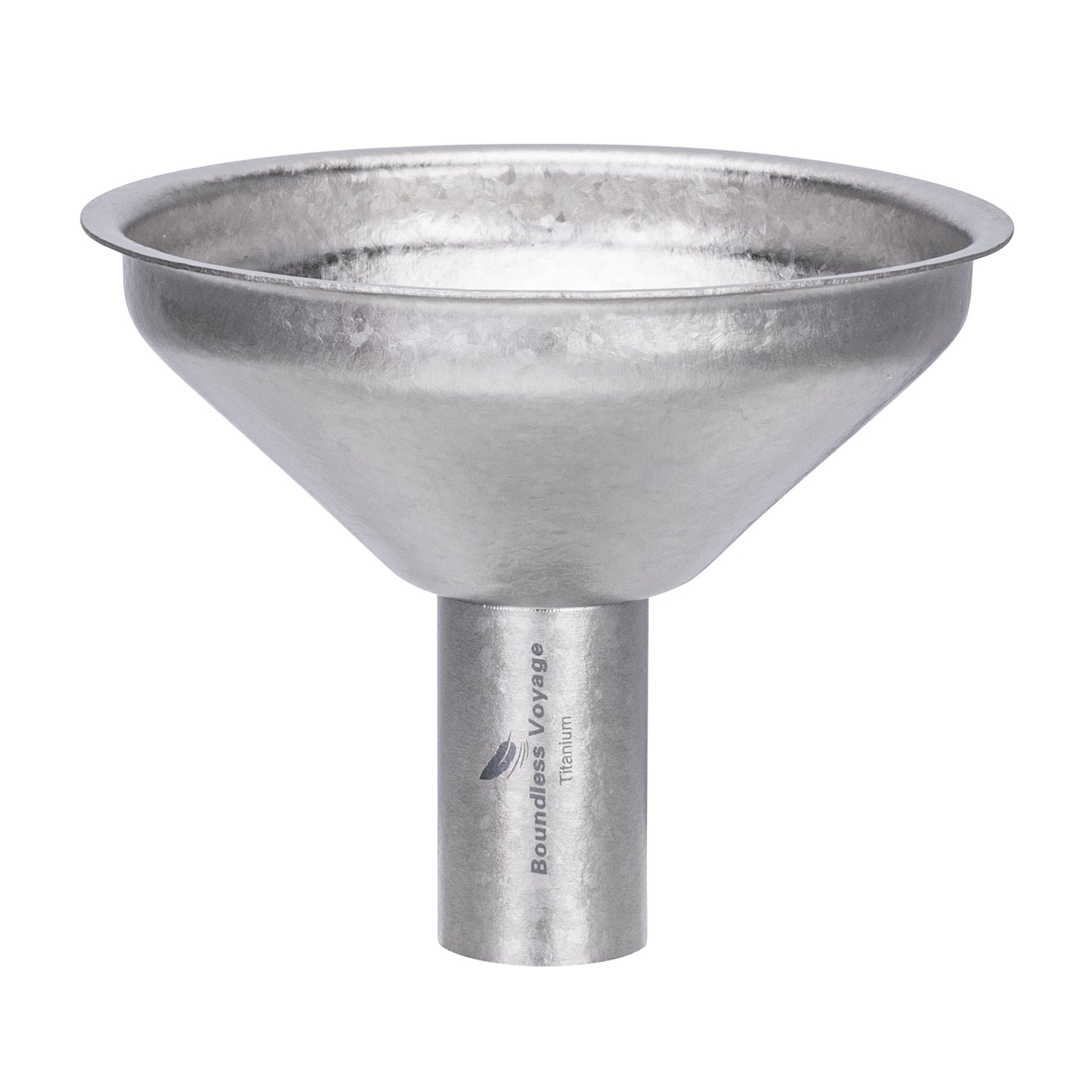 Boundless Voyage Titanium Funnel | Ultralight No-Spill Refilling Tool | Anti-Clog Food-Grade Metal Funnel for Hip Flasks, Essential Oils, Lab & Camping Kitchen