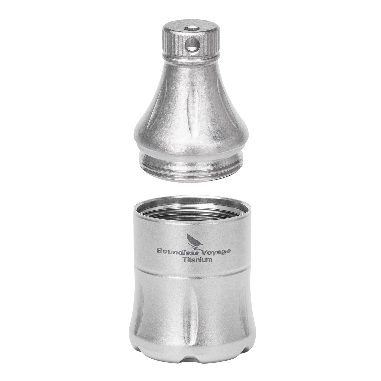 Boundless Voyage Titanium Pill Container – Waterproof Mini Keychain Pill Holder, Ultralight EDC Storage Case for Travel & Camping
