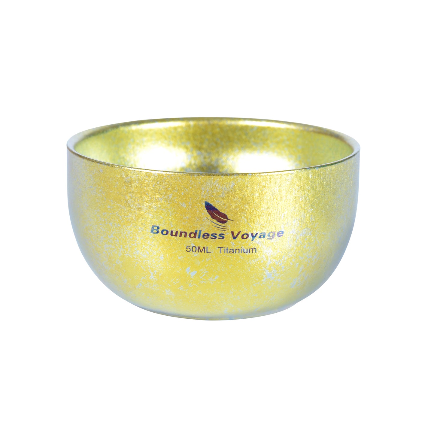 Boundless Voyage 50ml Double-Wall Titanium Cup – Colorful Insulated Espresso & Tea Shot Cup, Ultralight TA1 Titanium Mini Mug for Camping, Whiskey & Travel