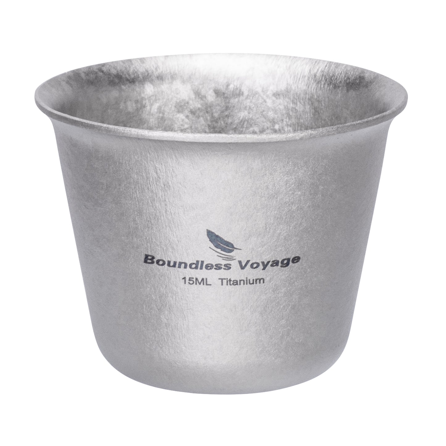Boundless Voyage Ultralight Titanium Mini Cup | Portable Teacup & Whiskey Shot Glass | Small Metal Espresso Cup for Camping, Hiking & Home Use | BPA-Free & Healthy Drinkware
