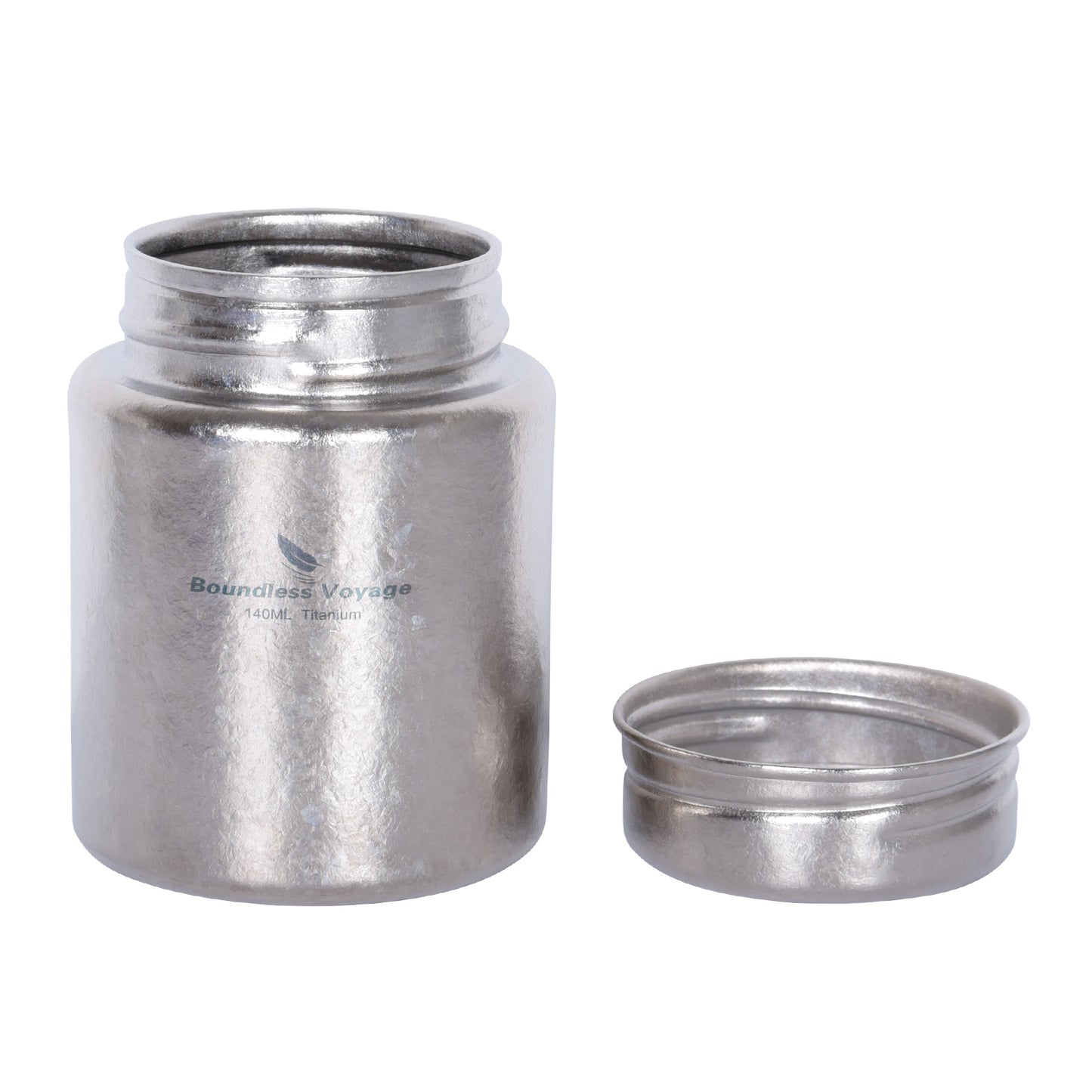 Boundless Voyage Mini Titanium Tea Caddy – Colorful Ice Texture Tea Canister for Loose Leaf Tea, Coffee, Spices & Portable Dry Storage