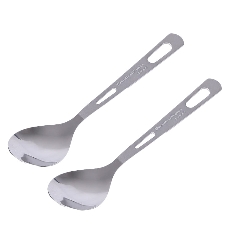 Boundless Voyage Titanium Cutlery Titanium Spoon  For Home Outdoor Camping Lightweight