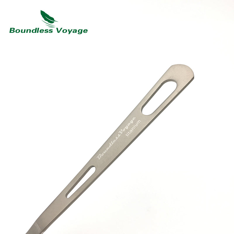 Boundless Voyage Titanium Tableware Camping Fork Outdoor Cutlery  Lightweight